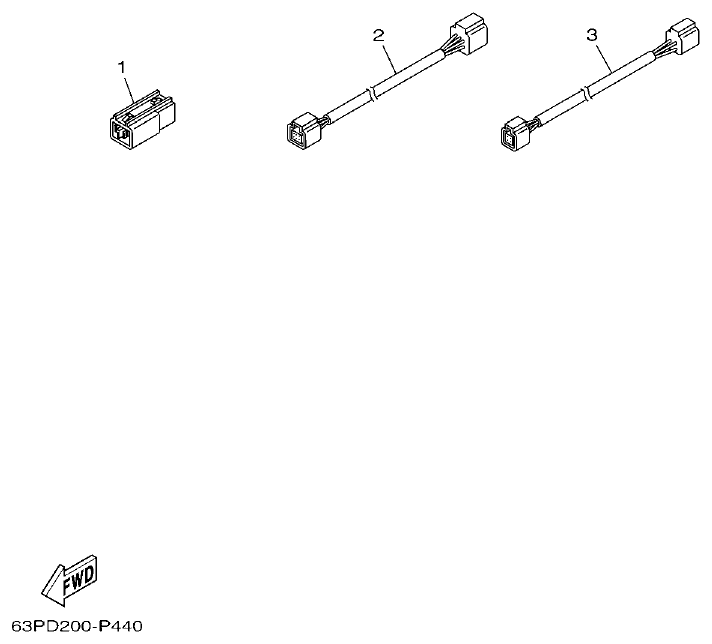 Yamaha F150DET, FL150DET OPTIONAL PARTS 3 parts diagram